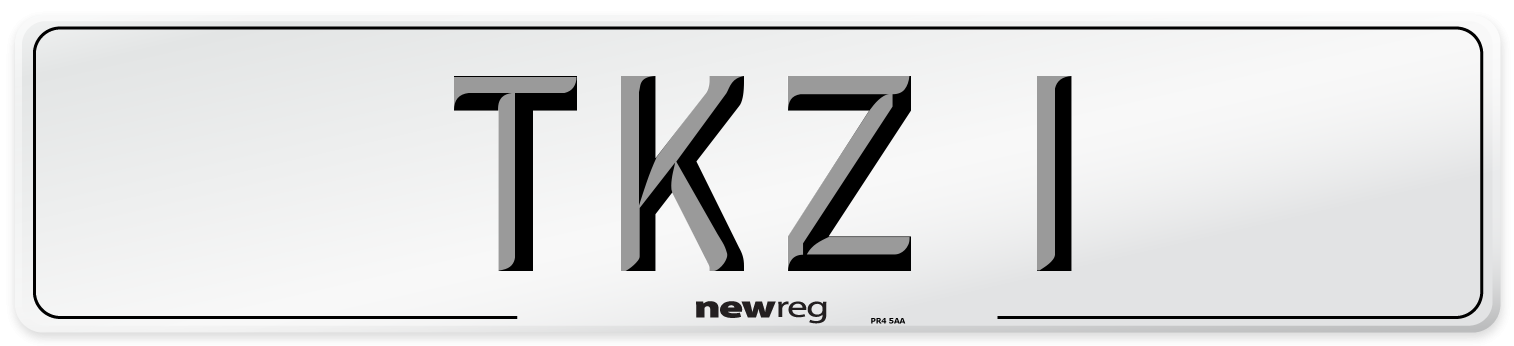 TKZ 1 Number Plate from New Reg